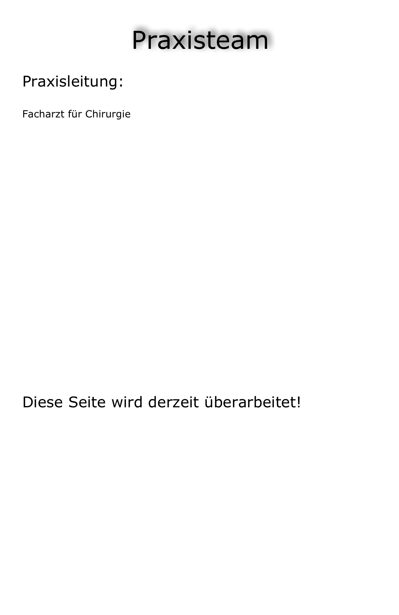  Praxisteam

Praxisleitung:
Dr. med. Burkard Engelhardt
Facharzt für Chirurgie










Diese Seite wird derzeit überarbeitet!










